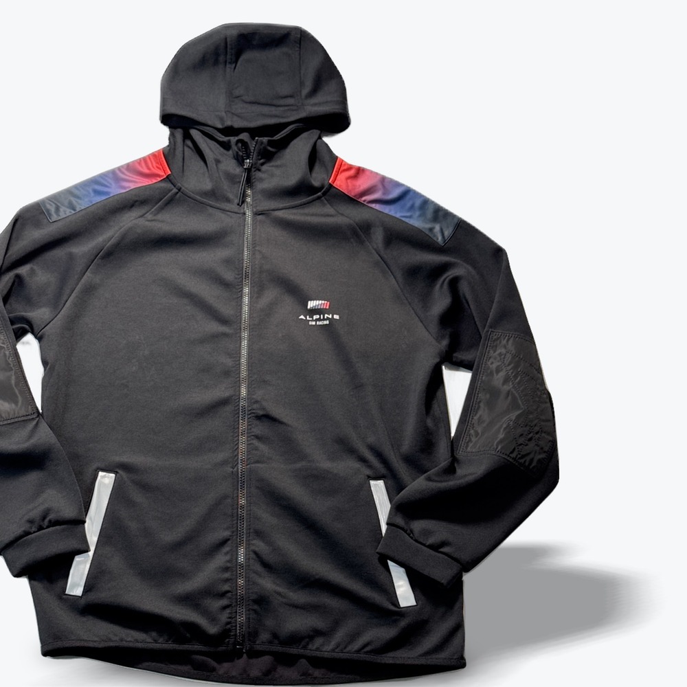 Alpine Racing Hoodie Full Zip Fullife Sim Racing Esports Jacket Men Medium